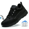 thumbnail image 1 of ulogu Steel Toe Shoes for Men Women Lightweight Sneakers Men's Slip Resistant Waterproof Work Shoes Anti Puncture Safety Shoes for Men Women (Size 8.5, Black), 1 of 11