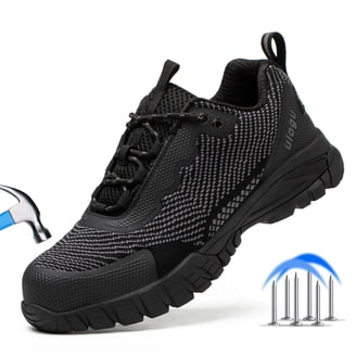 DieHard Bonneville Mens Size 6.5 Black White Composite Toe Safety Work Shoes Die Hard Unisex Bonneville Composite Toe Slip Resistant  main image 2