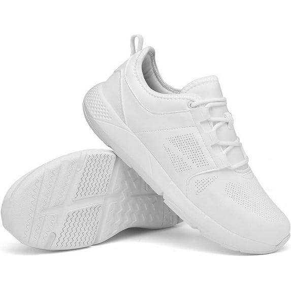 ulogu Waterproof Walking Shoes for Women Men Comfortable Lightweight Sneakers for Men (Men Size 9.5, White)