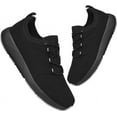 thumbnail image 1 of ulogu Waterproof Walking Shoes for Women Men Comfortable Lightweight Sneakers for Women (Women Size 7.5, Black), 1 of 6