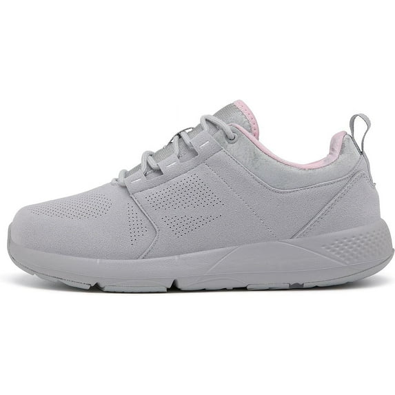 ulogu Waterproof Walking Shoes for Women Men Comfortable Lightweight Sneakers for Women (Women Size 9.5, LightGray)