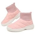thumbnail image 1 of ulogu Women Snow Boots Winter Shoes Slip On Boots for Women Waterproof Booties Comfortable Outdoor Anti Slip Shoes (Women Size 6, Pink), 1 of 7