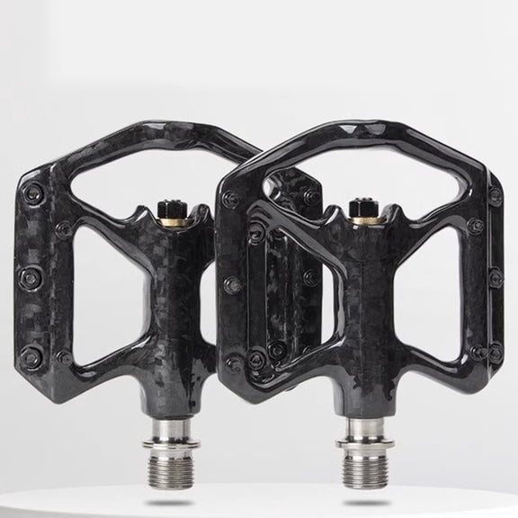 ultralight full Carbon Fiber Pedal folding Road bike Pedal 3 Bearing Pedal 180g