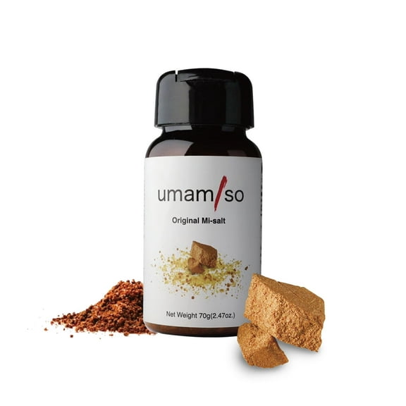 umamiso Mi-Salt Gourmet Seasoning Salt for Cooking, Fries, Popcorn, Grilled Meats & Fish | Bold Umami Flavor with Sweetness & Depth | Parmesan-Inspired with Soybeans & Koji