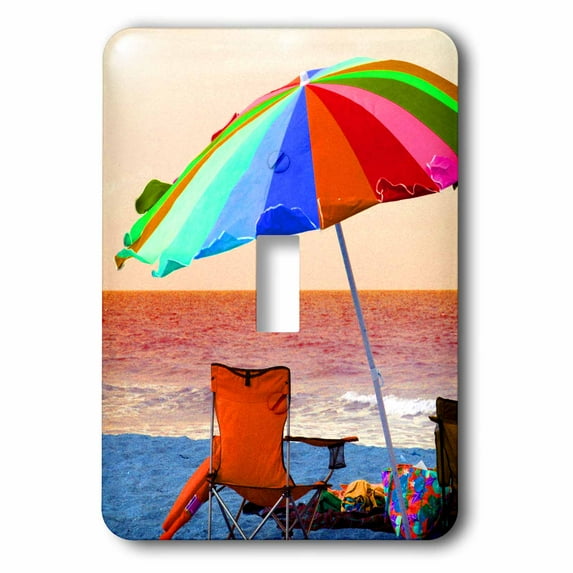 3dRose, umbrella and chair invert, single toggle switch