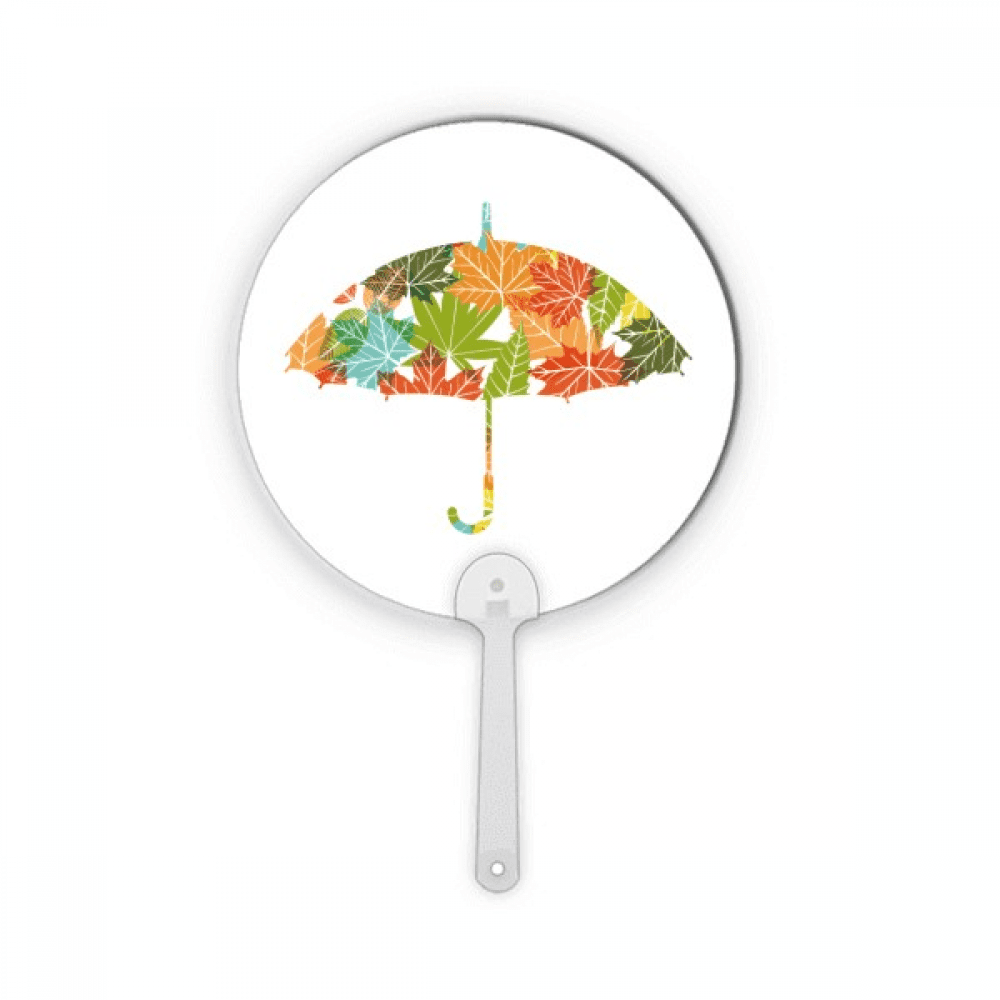 umbrella drip weather rain Plastic Round Handheld Fan Decorations Craft