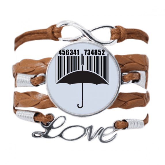 umbrella rain bar code art deco fashion bracelet chain ornament wristband