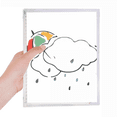 thumbnail image 1 of umbrella weather cloud illustration pattern notebook loose diary refillable journal statiry, 1 of 3