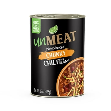 unMEAT Chunky Chili with Beans Extra Protein, 15 oz Can