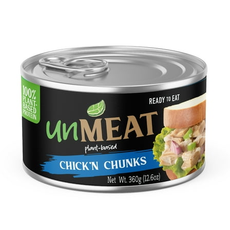 unMEAT Plant-Based Chicken Breast Chunks, 12.6 oz Can