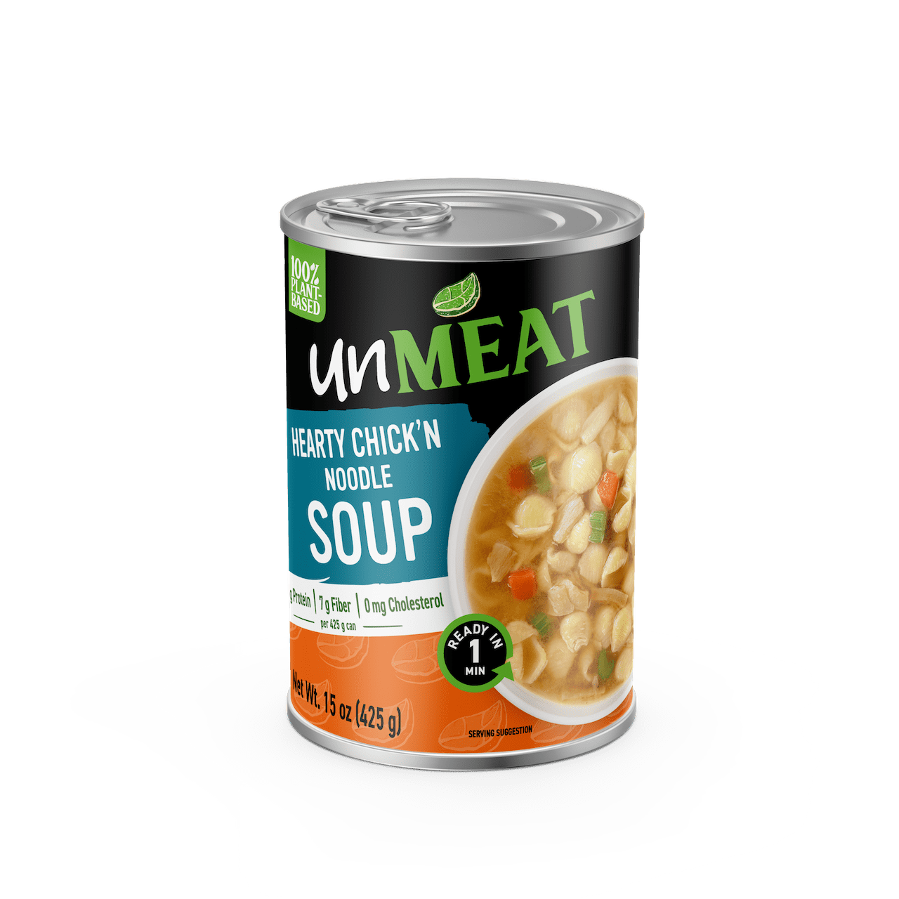 unMEAT&nbsp;Plant-based Hearty Chick'n Noodle Soup, 15oz Can