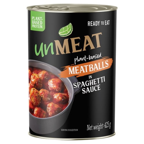 unMeat Plant-based Meatballs in Spaghetti Sauce 425g, British Import (Pack of 2)