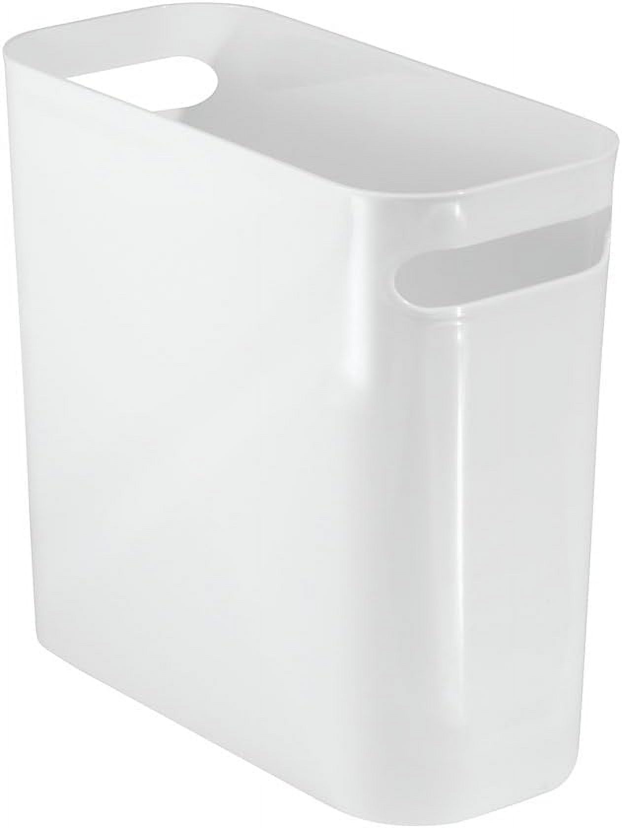 una rectangular trash can with handles, waste basket garbage can for bathroom, bedroom, home