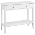 thumbnail image 1 of unbrand  2 Drawer Console Table, White, 1 of 5