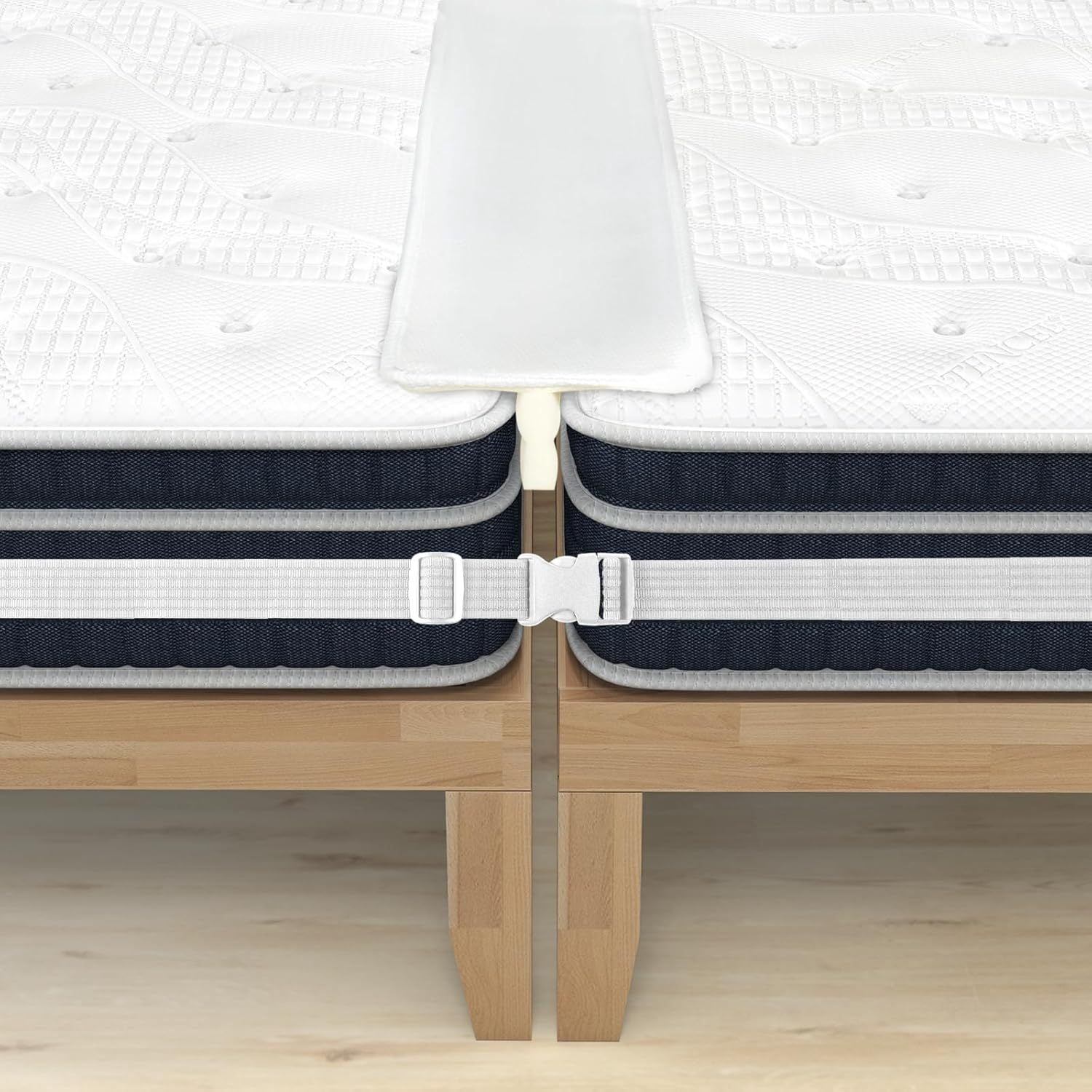 Johnear Bed Bridge Connector Kit - Fill Gap Between Twin/Twin XL To Make A King Bed