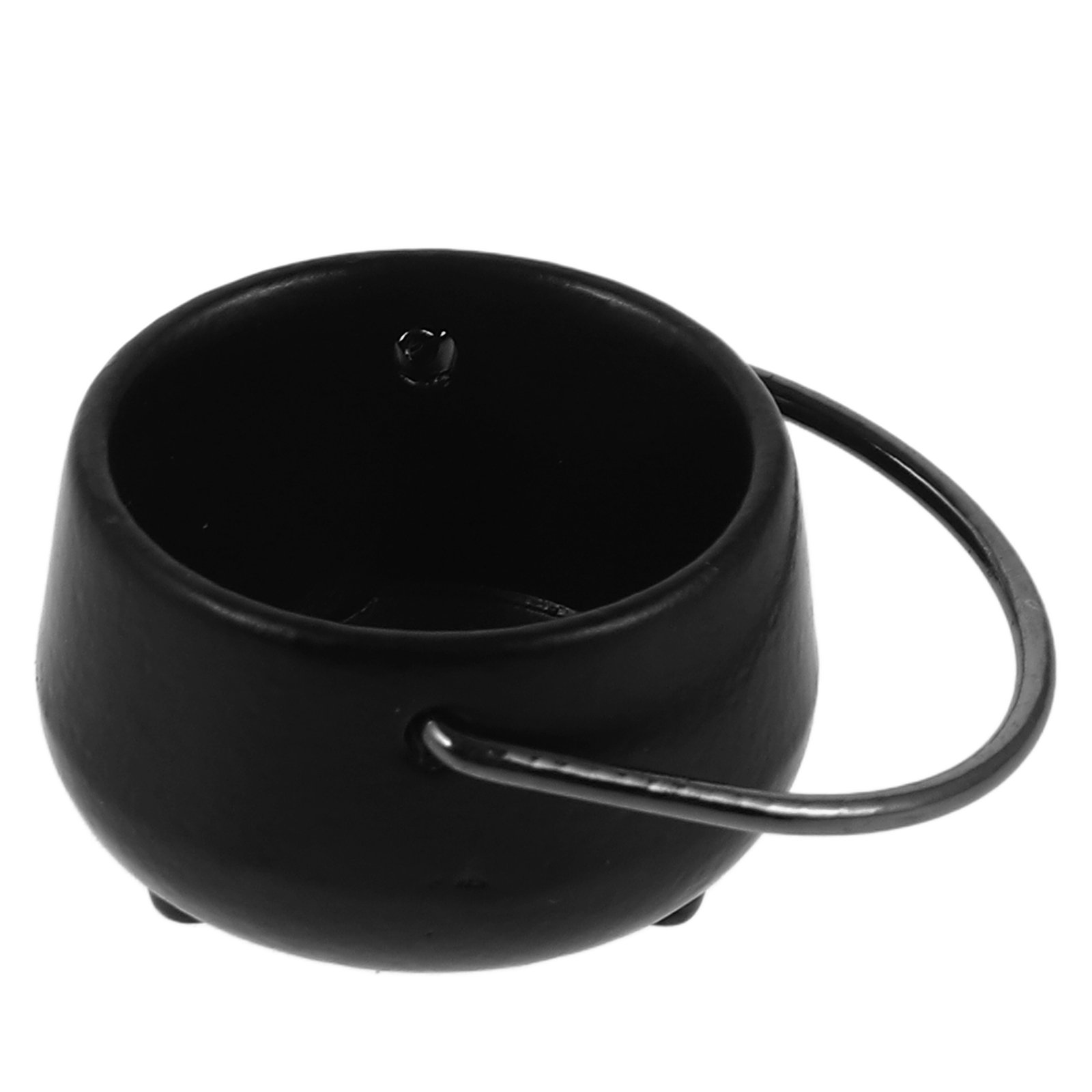 unbranded 1/12 Scale Cauldron Witch Cauldron Kettle Doll House Pot Toys Candy Tableware Decorate Ferroalloy Black 2.00X2.00X1.50CM