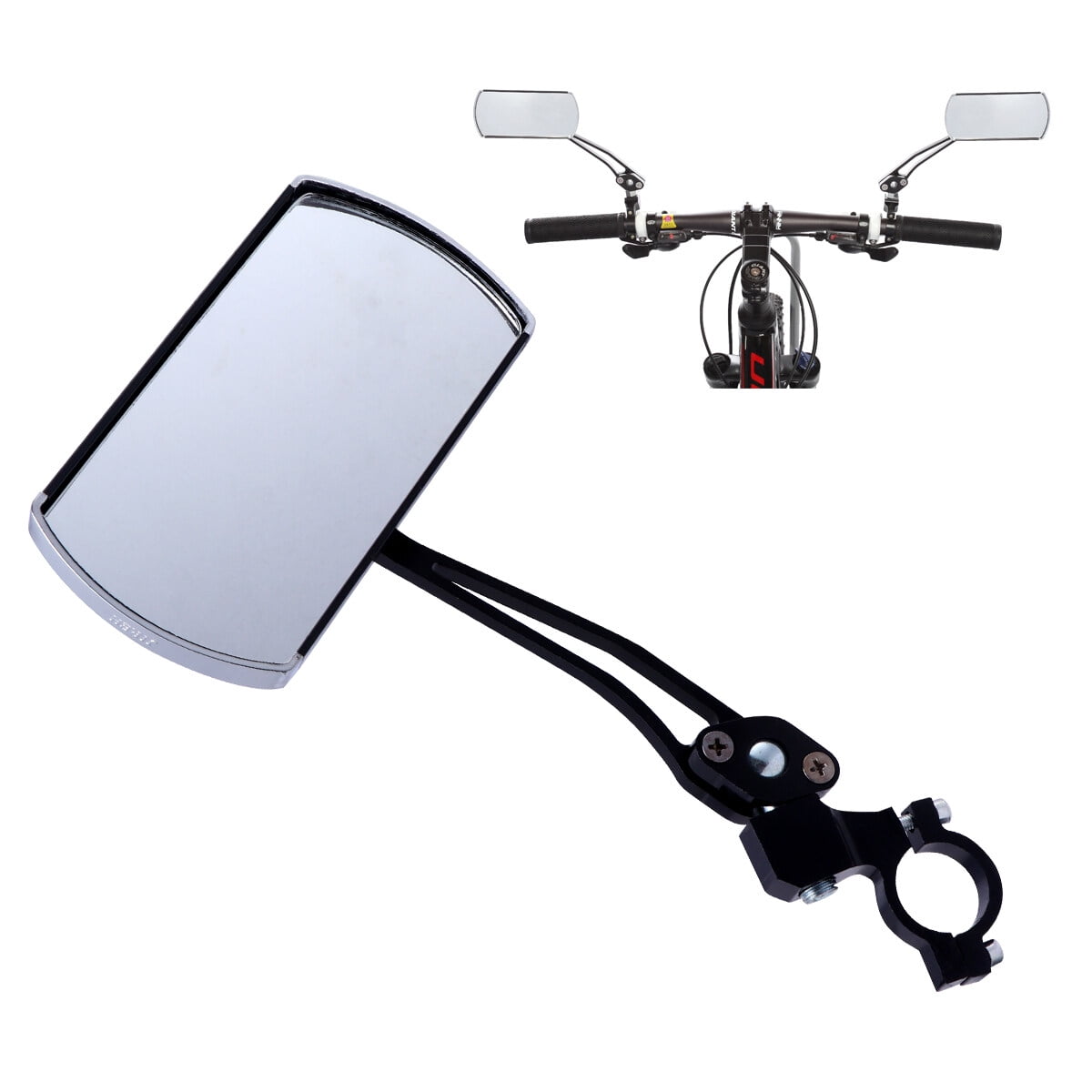 unbranded 1 Pair Adjustable Handlebar Rear View Mirrors for Mountain Bike Motorcycle