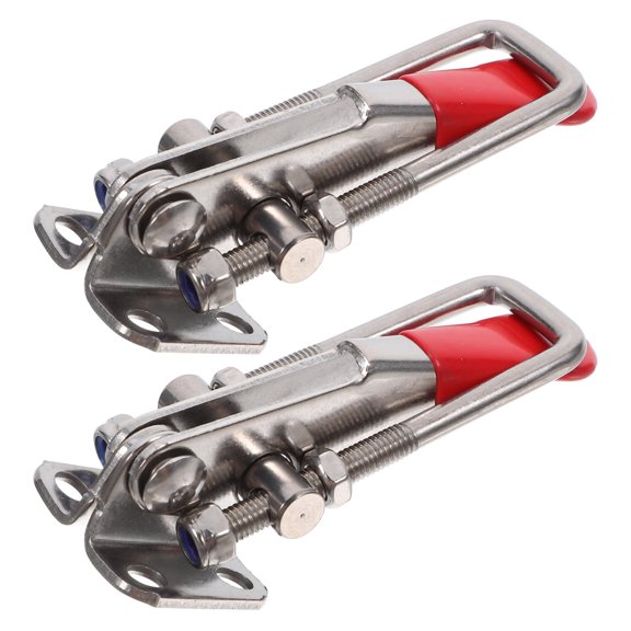 unbranded 1 Pair of Toggle Latch Adjustable Metal Toggle Clamp Latch Hasp Heavy Duty Cabinet Clasp Lock Heavy Duty Toggle Clamp Latch Adjustable Toggle Clamp Latch Replacement