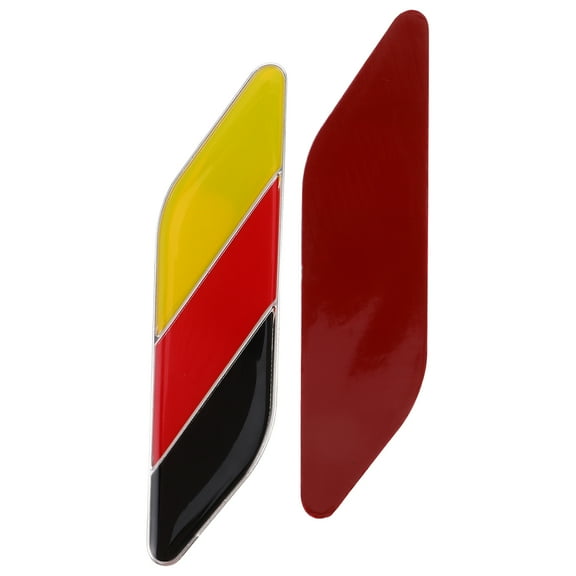 unbranded 1 Pair Universal Car German Germany Flag Badge Universal Car Exterior Decoration 3D Germany Flag Badge Sticker for Scratch Protection