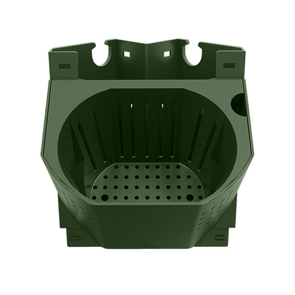 unbranded 1 Pc Corner Planter Wall Mounted Plant Pot Right Angle Flower Pots Plant Container Vertical Hanging Planter for Outdoor (Green)