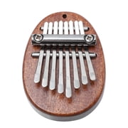 Portable 8-Key Wooden Thumb Piano Kalimba - 1 Pc Compact Musical Instrument for Beginners and Kids