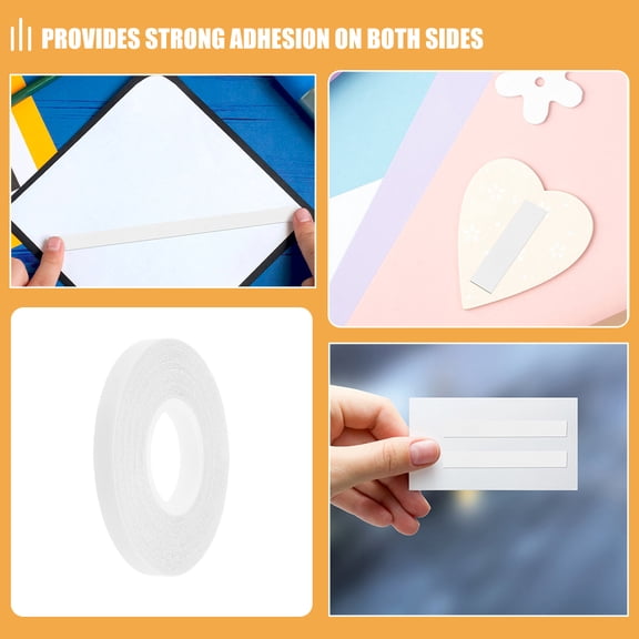 Milisten Basting Tape For Sewing Double-Sided Water Soluble Tape Pva White 1 Roll 78.7X0.2X0.2In