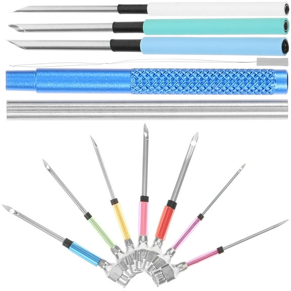 unbranded 1 Set Embroidery Sewing Needles Stitching Punch Needles Embroidery Punch Needles Kit for Crafting