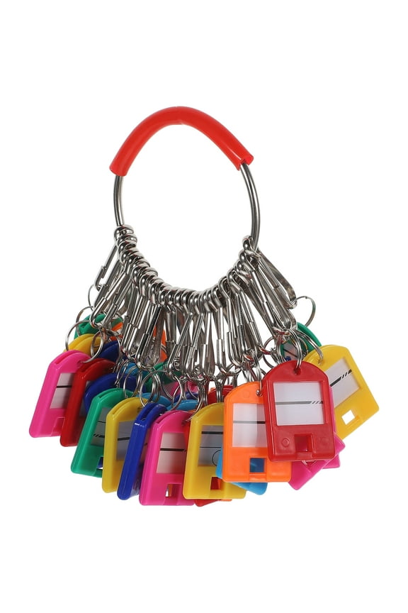 Multifunctional Metal Key Organizer with Construction and Tags, 1 Set, Compact and Practical Key Holder