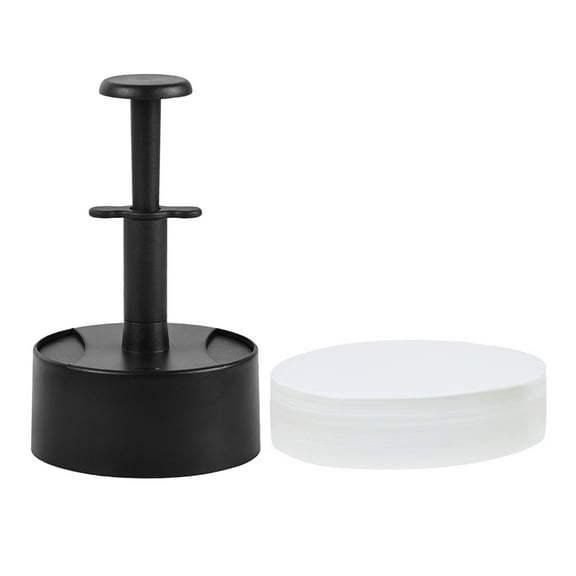 FONDOTIN Kitchen Burger Maker Set with Nonstick Patty Mold and Included Paper Liners for Easy Homemade Burgers