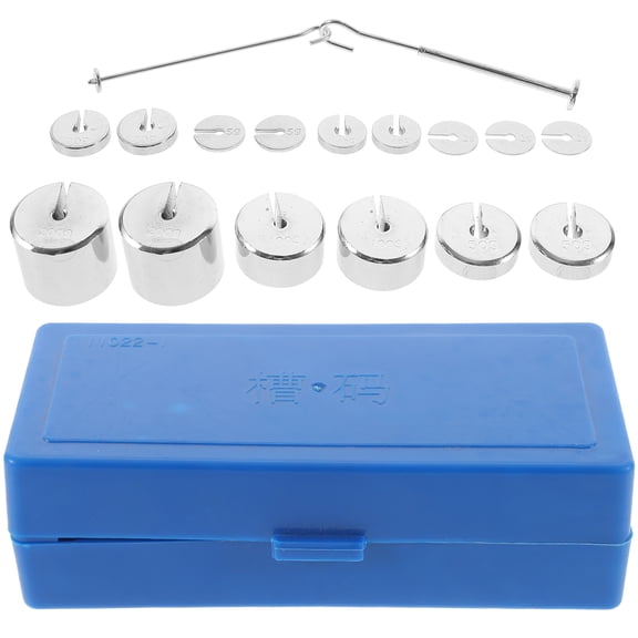 1 Set Slotted Plate Weights Steel Chromium Plated for Physics Lab Teaching Tool Educational Science Equipment