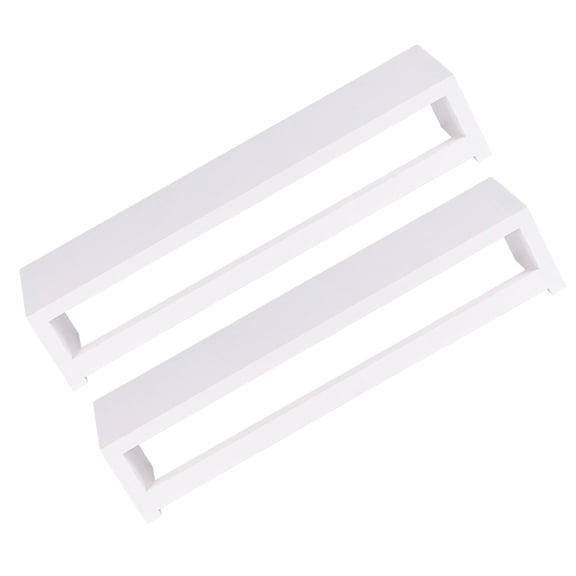 YSNOOWE 1Set White Floating Shelves Wooden Plastic Wall Mount Rack for Bedroom Kitchen