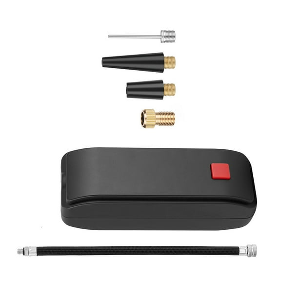 unbranded 1 Set of Bike Air Pump Portable Pump Electric Ball Pump Digital Tire Inflator (Black)