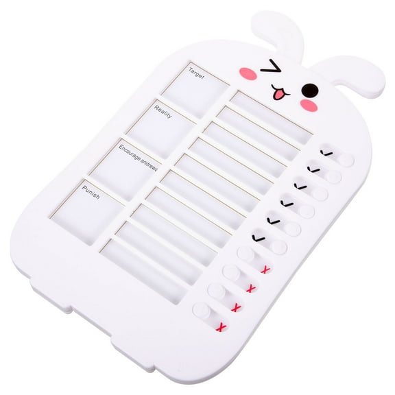 unbranded 1 Set of DIY Reminder Chart for Kids Household Chores Chart Task Board Sliding Routine Chart