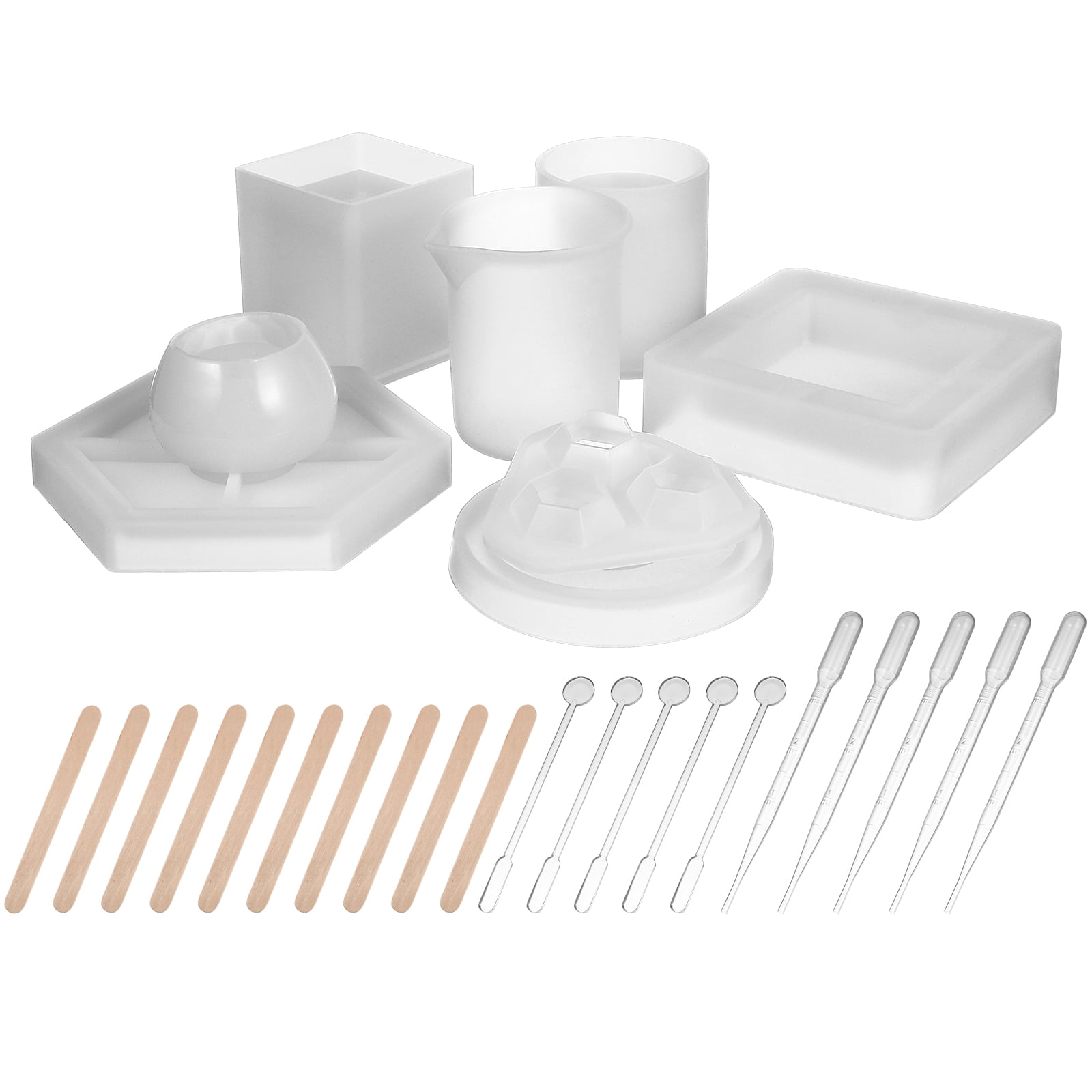 LITINKIMI 1Set Silicone Moulds for Resin Casting Kit with Assorted ...