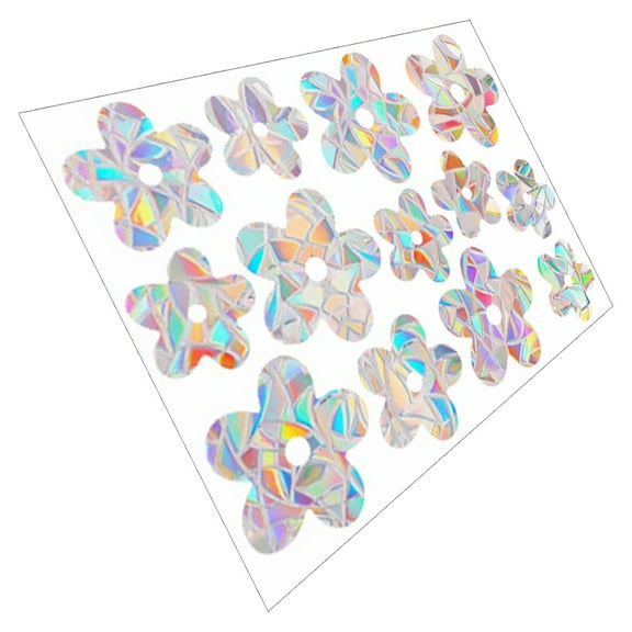 unbranded 1 Sheet of Window Cling Prism Window Cling Decoration Sun Catcher Window Flower Cling Ornament
