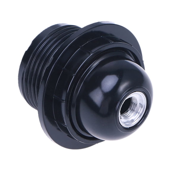 Black Bakelite Round Lamp Socket Holders for Lighting Suitable for 0.5-2.5mm2 Cable 10 Pieces