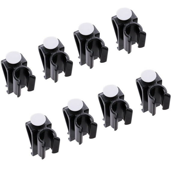 SOPOTUTU 10Pcs Black Golf Club Clip Putter Clamp for Secure Bag Mount and Easy Access