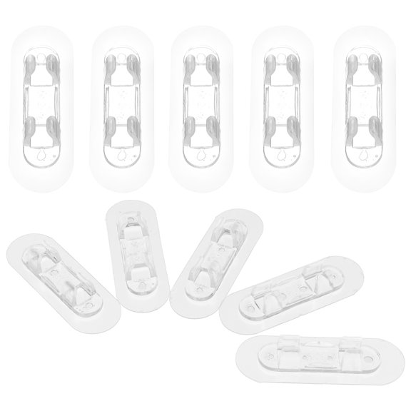 unbranded 10 Pcs Appliances Transparent Self-adhesive Cable Routing Retainer 10pcs Small