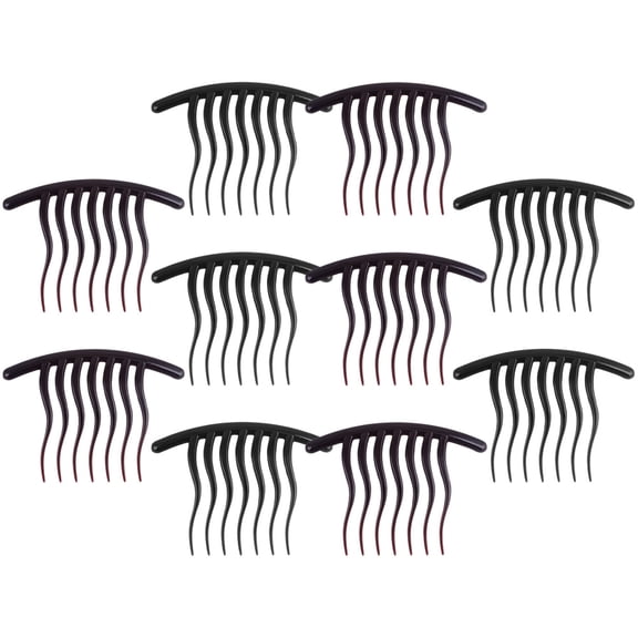 unbranded  10 Pcs Baby Hair Clips Wave Tooth Side Comb Hairpin Wavy Teeth Miss