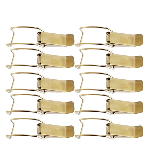 KALLORY 10Pcs Kitchen Use Buckle Light Brown Pot Buckle Multifunctional Outdoor Carabiners