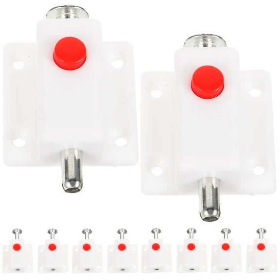 unbranded  10 Pcs Chain Lock Door Locks Plastic Self-elastic Pin Cabinet Latches