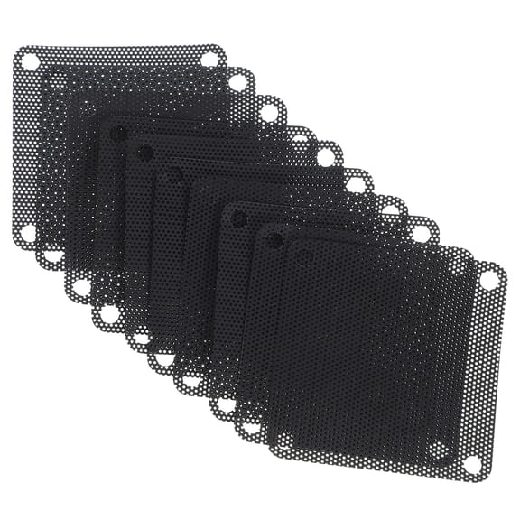 unbranded 10 Pcs Computer Case Dust Filter Air Cooler Fan Motherboards Black