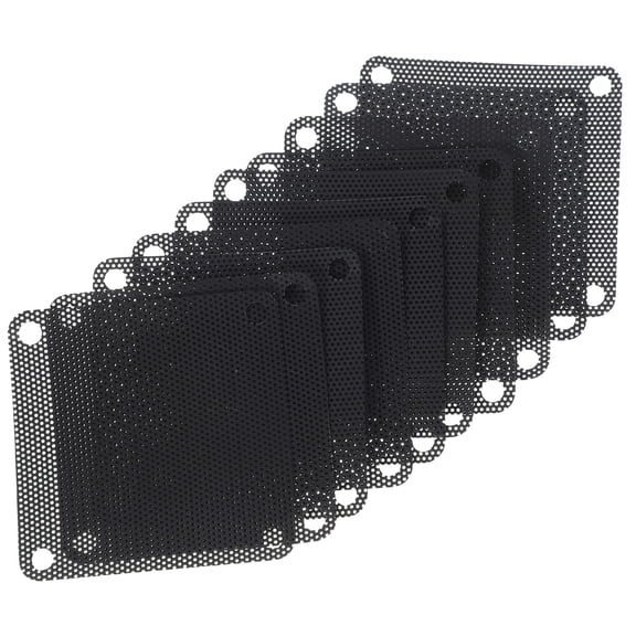unbranded 10 Pcs Computer Case Dust Filter Fan Electric Cooling Motherboards Black