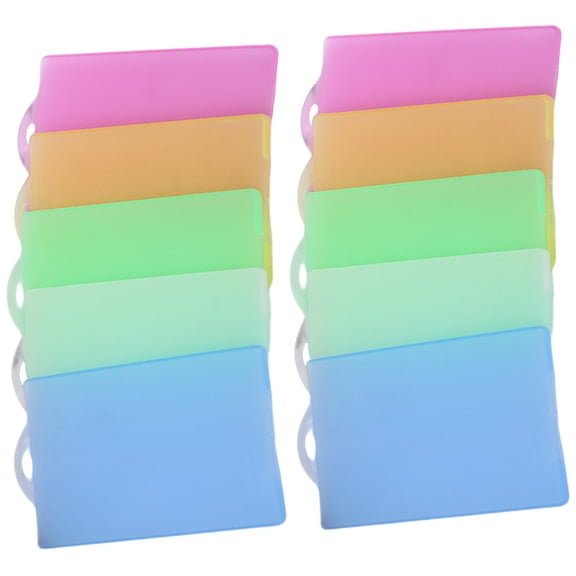 Raindrops Cards Protective Covers Candy Color for Teachers 10Pcs