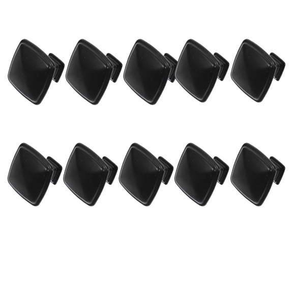 unbranded 10 Pcs Door Handle Pulls Knob Polished Kitchen Cabinets Black Dresser