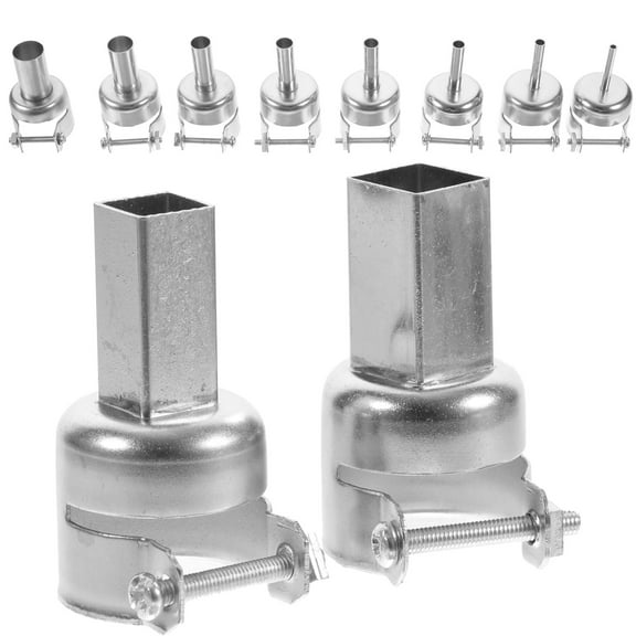 Raindrops Hot Air Soldering Parts Hot Air Soldering Nozzles Silver Soldering Repair Work 10pcs