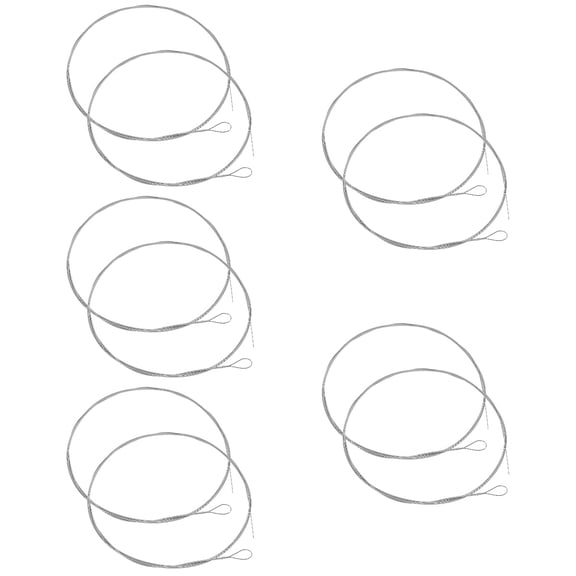 unbranded 10 Pcs Dulcimer Replacement String Instrument Dulcimer Steel String for Repairing