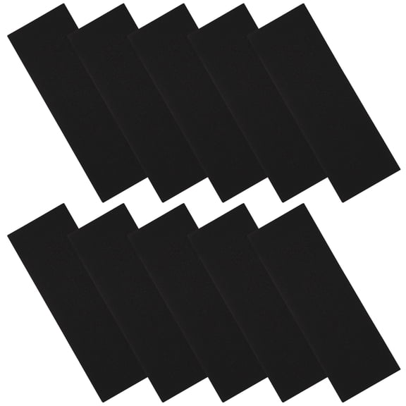 unbranded  10 Pcs Finger Skateboard Stickers Foam Grip Tape for Fingerboards Black