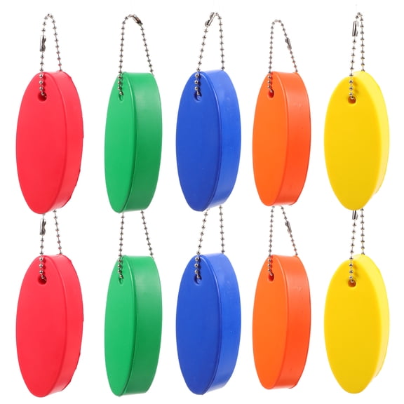 unbranded  10 Pcs Floating Keychains for Boats Lifeguard Tube Accessories Waterproof Phone Case Ring