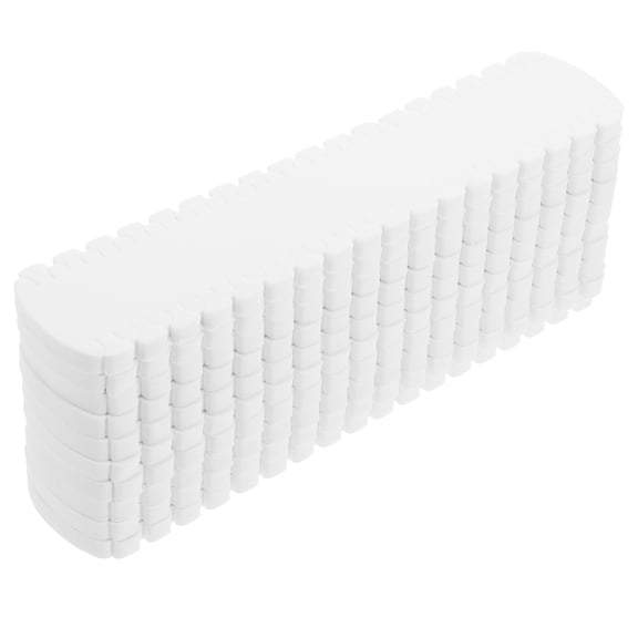 10 Pcs White Thread Spool Holders Floss Bobbins Winding Plate Accessories for Sewing and Crafting